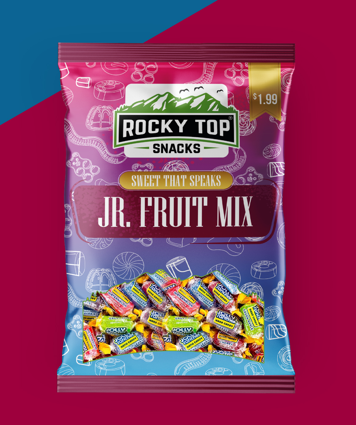 rocky top jr. fruit mix, sugar candy, sour candy ABOUT US